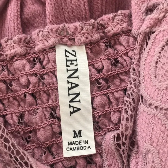 Zenana Crochet Lace Top - Picture 6 of 8